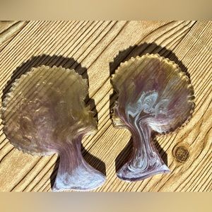 A pair of Afro head Cup holder made with resin